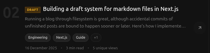 Draft system implementation